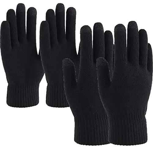 Produktbild: LucaSng Strickhandschuhe Winter Handschuhe Herren Damen Touchscreen Winterhandschuhe Flexible und Angenehm Weiche Fingerhandschuhe