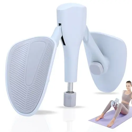 Produktbild: Lucerbern beckenbodentraining für männer,beinpresse für zuhause,Einstellbar - Winkel und Stärke 7-12kg,Beckenbodentrainer Arm Rücken Trainingsgerät für Zuhause Gym Yoga（Grau weiß）