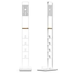 Produktbild: Luchs Ständer Universal für Akkusauger/Handstaubsauger - Organizer für Dyson V6,V7,V8,V10,V11,DC30,DC31,DC34,DC35 Standfuß Halterung Rahmen auf RÄDERN und HOLZGRIFF (Weiss)