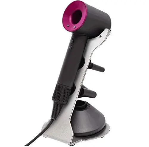 Produktbild: Luchs – Ständer für Dyson Supersonic Haartrockner Halterung Haartrockenhalter Organizer Fönhalter zum Abstellen (Silber)
