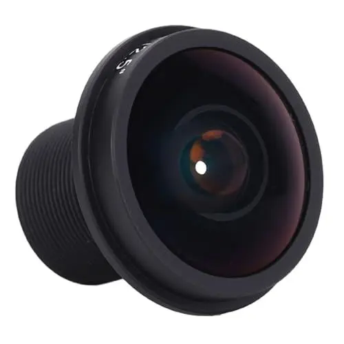 Produktbild: Saluaqui 5MP HD 1,8 Mm Fisheye-Objektiv, Panorama-F2.0 180-Grad-Weitwinkelobjektiv mit Festem Fokus und M12-Schnittstelle für Überwachungskameras