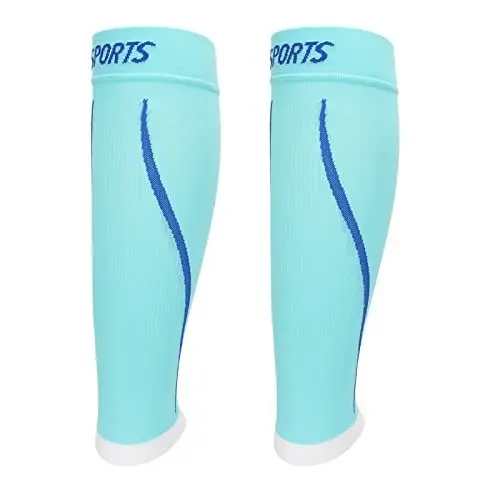 Produktbild: LUCKDANO Kalb-Kompression ärmel für Männer Frauen Atmungsaktiv Reduzieren Schmerzen Atmungsaktive Feuchtigkeit Ablass Lindert Schwellungen Fußlose Beins Tütze Socken (L/XL)