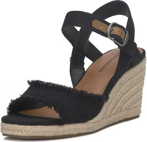 Produktbild: Lucky Brand Damen Mindra Espadrille Keilsandale, Schwarz (schwarz), 42 EU