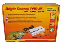 Produktbild: Lucky Reptile Bright Control PRO III - Multiwatt-Vorschaltgerät für Metalldampflampen - Elektronisches Vorschaltgerät für Bright Sun Lampen - Zubehör Terrarium Beleuchtung - 70 / 100 / 150W , Weiß
