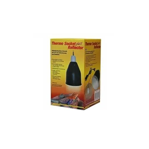 Produktbild: Lucky Reptile HTR-2 Thermo Socket plus Reflector groß mit Steckverbindung, Reflektorleuchte mit Porzellanfassung Anschlussfertig, 1 Stück (1er Pack)
