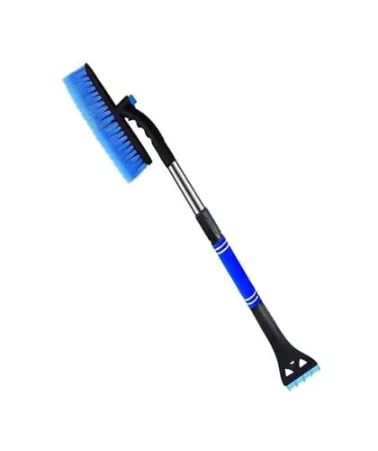 Produktbild: LuckyQianyi,90 cm Eiskratzer Auto mit Besen Schneebesen Abnehmbarer mit große Kante Borsten 25cm,Ergonomischem Schaumstoffgriff Langlebiger(Blau)