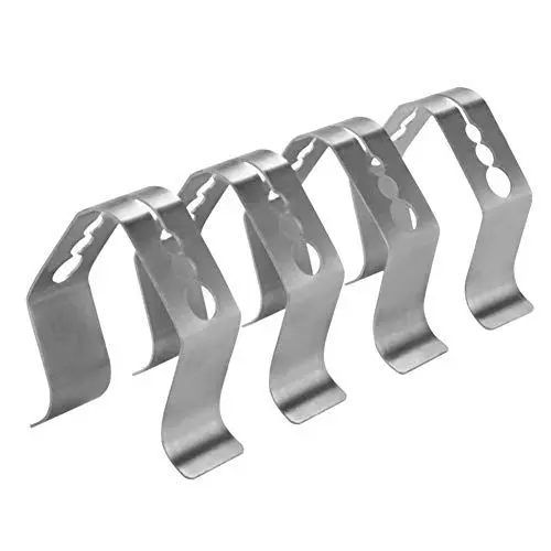 Produktbild: luckything 4 Clip Für Grillen Umgebungstemperatur Lesungen Für Raucher Und Backofen Clips Für Grill-Bratenthermometer, Zur Befestigung des Temperaturfühle, Aus Edelstahl
