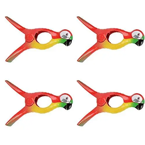 Produktbild: luckything 4 Stück Große Wäscheklammern, Strandtuch Clips Strandtuchklammern Handtücher Handtuchclips, Winddicht Klammern Auf Strand Und Sonnenliegen Für Wäsche, Strandtuch, Badetuch, Teppich usw.