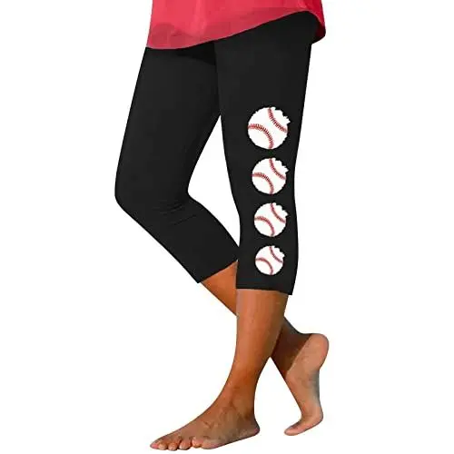 Produktbild: Luckywaqng Damenleggins 3/4 Damen-Leggings für die ganze Saison, Bedruckt, elastisch, schlank, lässig, Stretch Damen Kleider Sexy (A, XXL)