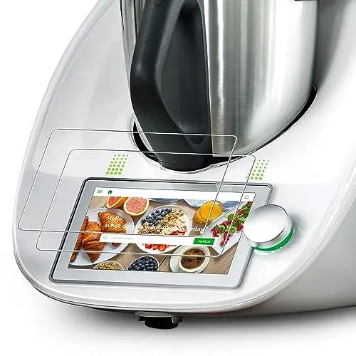 Produktbild: LUCMO Schutzfolie kompatibel mit Vorwerk Thermomix TM6 - Thermomix Zubehör Displayschutzfolie Schutzfolie 2 STK für TM6 Zubehör