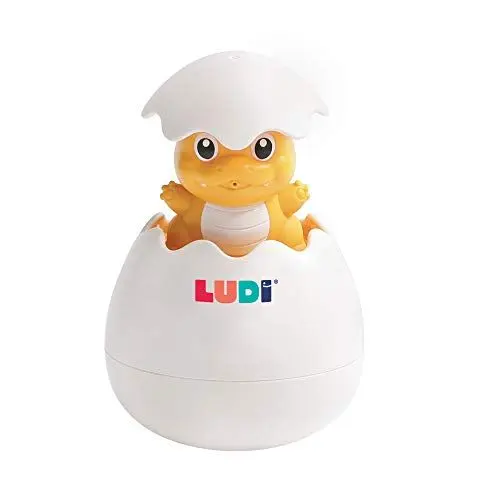 Produktbild: LUDI — Magic Bath Egg — Badespielzeug für Babys — 9,2 x 9,7 x 9,2 cm — ab 10 Monaten