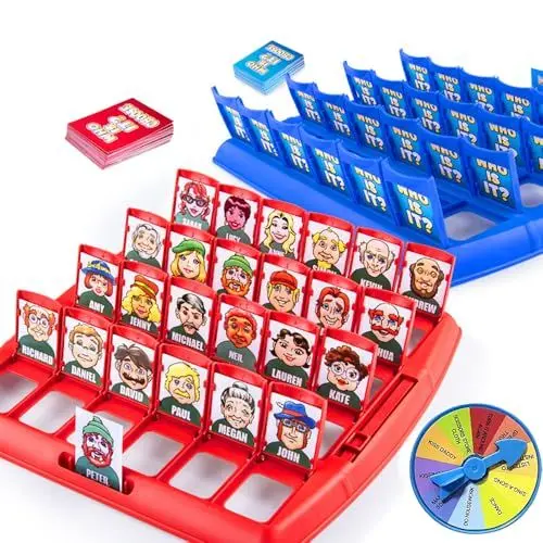 Produktbild: LUFEIS Wer Ist Es Spiel, Wer Bin Ich Spiel, Family Erraten Spiele, Wer Ist Es Lustiges Ratespiel Brettspiel, Ratespiel Strategie Brettspiel für 2 Spieler, Brettspiels für Familien Freizeit & Partyspaß