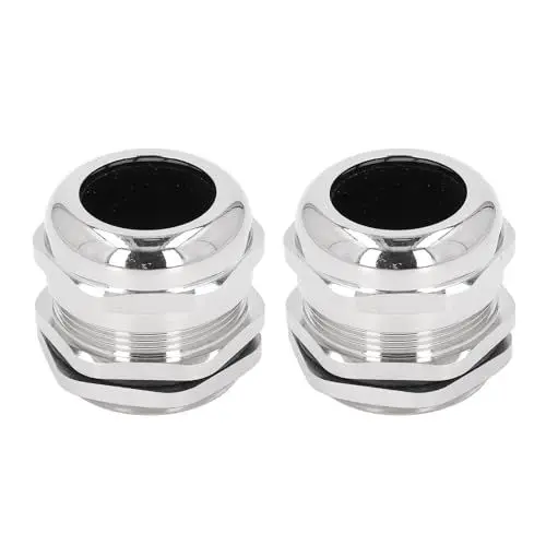 Produktbild: Lufodon Kabelverschraubung zur Spannungsentlastung, IP68, wasserdicht, vertes Messing, Metall-Kabelklemme für elektrische Schaltkästen, Beleuchtung (M37)