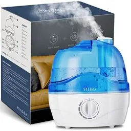 Produktbild: Luftbefeuchter, 2.2L Luftbefeuchter Kinderzimmer mit 28dB Leise, Luftbefeuchter Schlafzimmer mit 360°Drehbare Düse, BPA-Frei, Auto Abschaltung, Leicht zu Reinigender Humidifier für Büro, Baby,Pflanze