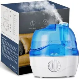 Produktbild: Luftbefeuchter, 2.2L Luftbefeuchter Schlafzimmer mit 360°Drehbare Düse, 28dB Leise, Auto Abschaltung und bis zu 24 Stunden, Leicht zu Reinigender, Humidifier für für ein Zimmer, Kinderzimmer Pflanzen