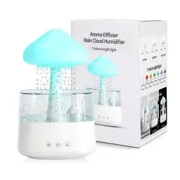 Produktbild: Luftbefeuchter, 450ML Luftbefeuchter Kinderzimmer, luftbefeuchter schlafzimmer,BPA-Frei, Auto Abschaltung, Leicht zu Reinigender Humidifier für Büro, Pflanze (Weiß)