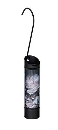 Produktbild: WENKO Luftbefeuchter Peony Edelstahl Raumbefeuchter mit Motiv für die Heizung Schwarz