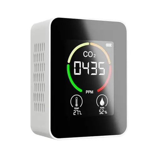 Produktbild: Luftqualitätsmonitor, Radon-Testkit, Luftqualitätsmonitor für den Innenbereich mit Intuitivem Farbcodierungssystem, LCD-Großbildschirm für Gewächshäuser, Landwirtschaftliche