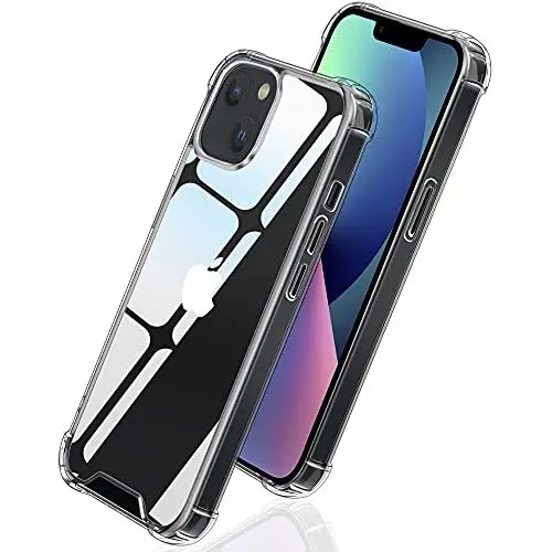 Produktbild: Lugege kompatibel für iPhone 13 Hülle mit Fallschutz und erhöhter Lünette für Kamera und Bildschirm - 1 STK, Clear