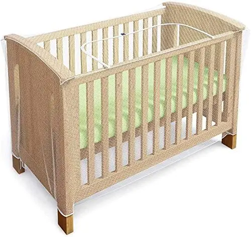 Produktbild: Luigi's Insektenschutz Baby und Gitterbetten - Moskitonetz Babybett und Kinderbett mit Reißverschluss - Insektenschutz Babybett - Schutz vor Insekten für Reisebett