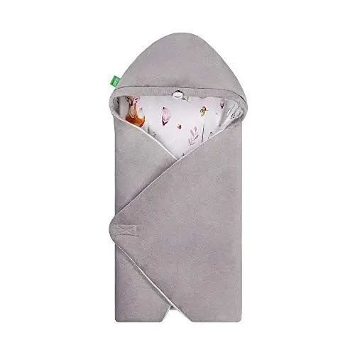 Produktbild: LULANDO Art Baby Winter-Einschlagdecke, Babyschlafsack Yeti, Schlafsack für die Babytrage, Schlafsack für Babyschale, Autositz, Schlafsack für Säuglinge, 75x75 cm (Forest)