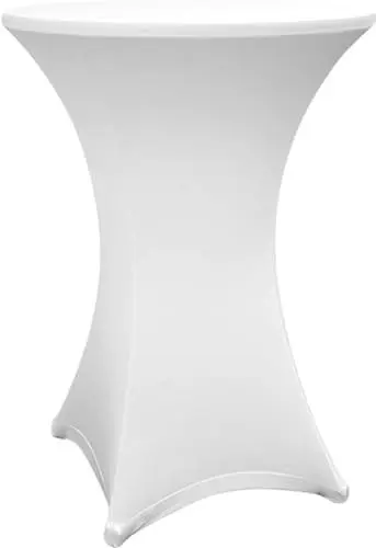 Produktbild: Lumaland 1x hochwertige Stehtischhusse 80-85 cm, ÖKO-TEX® Zertifikat | Stretch Tisch-Überzug schnelltrocknend, Husse mit Verstärkung im Fußbereich | Waschbar, pflegeleicht & langlebig