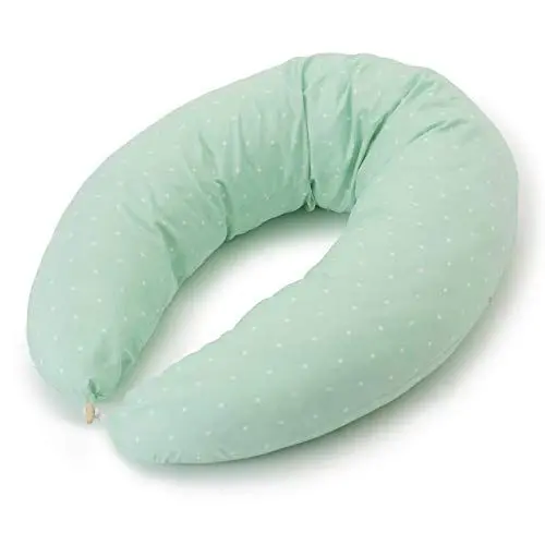 Produktbild: Lumaland Stillkissen XXL 190cm Länge, max. 37cm Durchmesser | Umweltfreundliches, atmungsaktives und Allergiker-freundliches Material | Seitenschläferkissen mit abnehmbaren Bezug