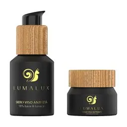 Produktbild: Lumalux Skin Care Combo Pack (50ml Serum + 50ml Creme) 98% Schneckenschleim Serum & 75% Scheckenschleim Creme - Anti Aging und Feuchtigkeitscreme Gesicht - Skincare Set