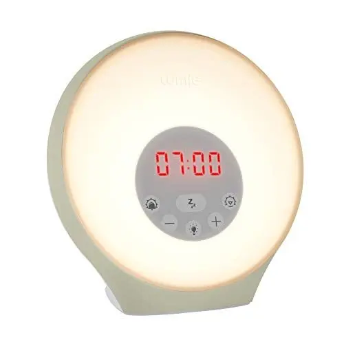 Produktbild: Lumie Sunrise Alarm - Sonnenaufgangs- und Sonnenuntergangseffekt, Wecker, Klänge und Stimmungslicht
