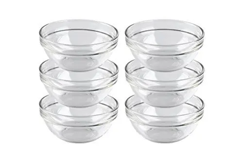Produktbild: Luminarc, Serie Empilable, Schüssel 12 cm, im 6-er Set, Glas, stapelbare Salatschüsseln in zeitlosem Design