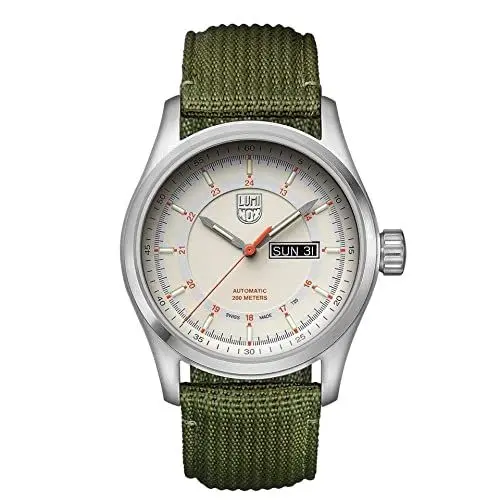 Produktbild: Luminox Atacama Field Automatic XL.1907.NF Herrenuhr 44mm - Automatikuhr in Silber/Weiß mit Datumsanzeige 200m wasserdicht Saphirglas