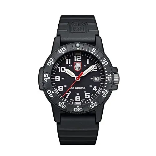Produktbild: Luminox Leatherback SEA Turtle XS.0301.L Herrenuhr Klein 39mm - Militäruhr in Schwarz mit Datumsanzeige 100m wasserdicht
