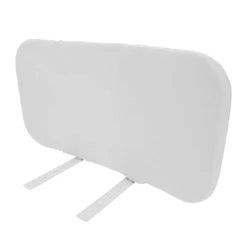 Produktbild: Luocute Sicherheitsgitter für Kleinkinderbetten, Innovatives Faltdesign, Höhenverstellbar, Passend für Twin-Full-Queen-King-Size-Betten, Stahl- und Polyesterfaser, 78,5 X 41 cm, (Gray)