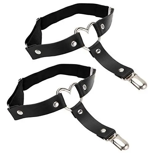 Produktbild: LUOEM Bein Harness Strumpfband Riemen verstellbare Oberschenkel Strumpfhalter mit Metallclip 2pcs