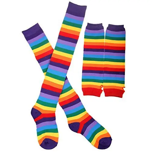 Produktbild: LUOEM Kniestrümpfe für Damen Mehrfarbig Bunt,M