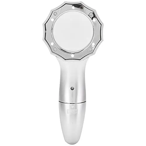 Produktbild: Lupe mit Licht, Beleuchtete Lupe mit 6 LEDs, Kleine Spitzenbeobachtung, Handlupe, Seitenlupe Zum Lesen Kleiner Drucke, Lesen für Senioren, Bücher