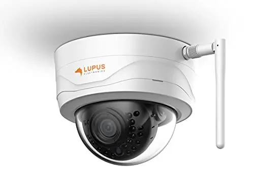 Produktbild: Lupus LE204 WLAN IP Domekamera, Überwachungskamera für aussen, SD Aufzeichnung, Deutscher Hersteller, kabellos via WLAN, Nachtsicht, Metallgehäuse, inkl. PC/MAC-Software, ohne AKKU, Version 2024