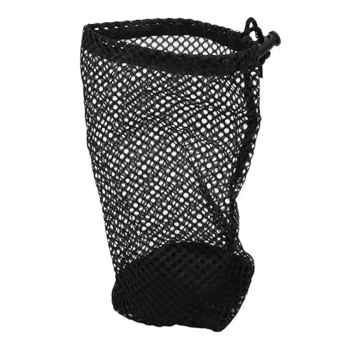 Produktbild: Luqeeg Netztasche mit Kordelzug, Tragbarer Kordelverschluss, Golf-Nylon-Netz-Tragetasche, Große Sportball-Netztasche für Basketball, Volleyball, Baseball, Schwimmausrüstung