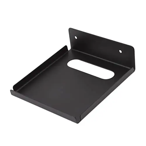 Produktbild: Luqeeg TV-Top-Regal Set-Top-Box-Rack, Starke Tragfähigkeit, Projektor-Aufbewahrungsregal aus Edelstahl, Sauberes Auslassloch-Design, Kratzfest mit Abgerundeten Ecken, für den