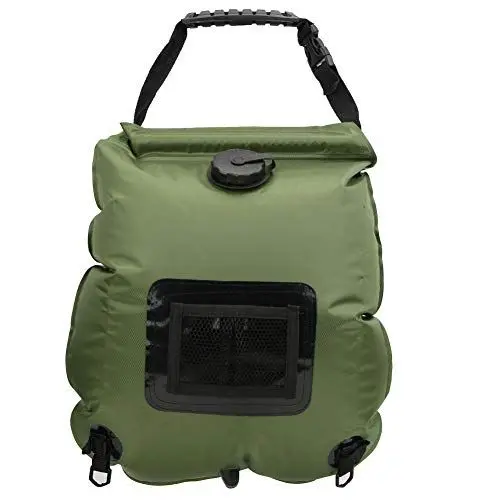 Produktbild: Luqeeg Tragbare Outdoor-Duschtasche, 20 Liter Hochleistungs-Camping-Duschtasche-Kit, Solarheizung, Warmwasser-Duschtasche für Camping, Wandern, Strand, Reisen, Angeln, Jagd, Abnehmbarer Schlauch