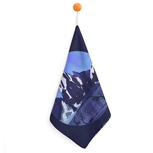 Produktbild: Lurnise Handtuch Berge, Seen Und Bäume Handtücher Geschirrtuch Lanyard Design Für Badezimmer Küche Sport