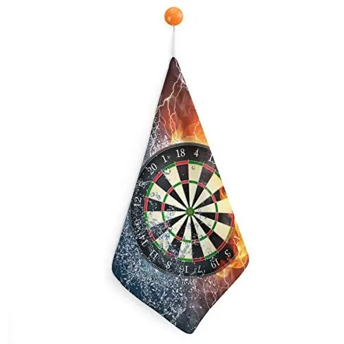 Produktbild: Lurnise Handtuch Darts Feuer Handtücher Geschirrtuch Lanyard Design Für Badezimmer Küche Sport