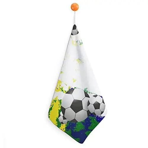 Produktbild: Lurnise Handtuch Fußball Handtücher Geschirrtuch Lanyard Design Für Badezimmer Küche Sport