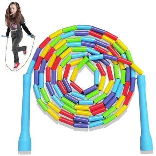 Produktbild: LURNODY Springseil, Weiche Perlen Springseile, Springseil mit Perlen, Skipping Rope Ein Geräusch Machen, Die Bewegung Rhythmisieren Lassen, Seilspringen Es Ist Aerobic-übung, übung