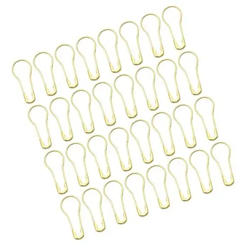 Produktbild: Lurrose Goldfarbene Kürbis-sicherheitsbirnen 1000 Stück Metallbirnen Zum Stricken Nähen Schals Basteln Dekorieren