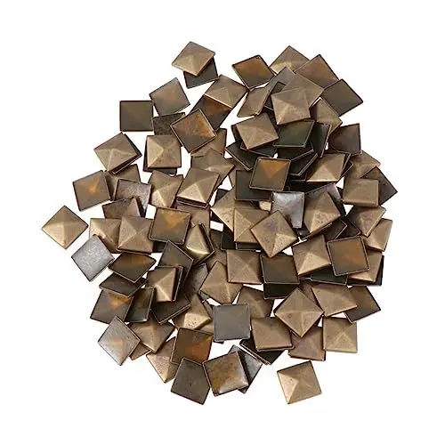 Produktbild: Lurrose 100 Stk Nietbolzen Punk-Kleidung Punk-Nieten Punk-Spikes DIY spikes nieten Metallbolzen DIY zubehör DIY-Material heißer Bohrer Schuhspitzen goldene Ohrringe Zucht