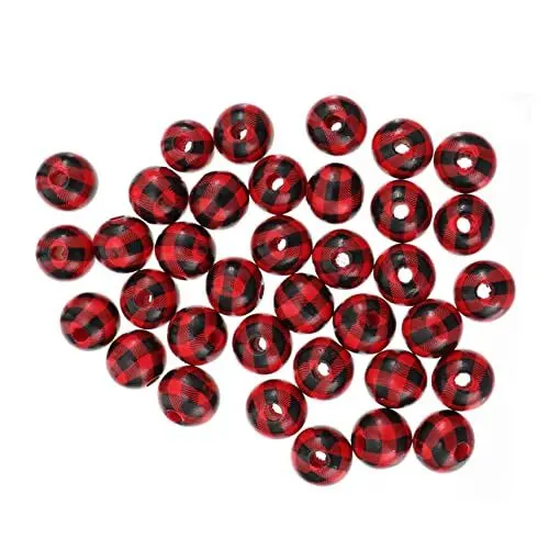 Produktbild: Lurrose 100st Holzperlen Diy-abstandsperlen Perlen Zur Herstellung Von Armbändern Verzierte Girlande Farbperlen Diy-schmuckherstellung Schmuckzubehör Selber Machen Halskette Perlen Hölzern