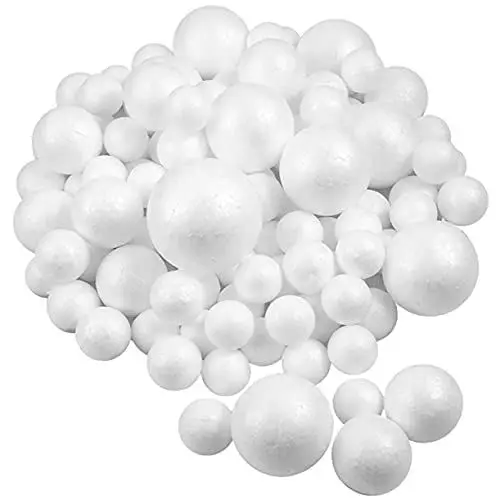 Produktbild: Lurrose Party-schäume – 100 Stück Polystyrol-bastelmaterial Weiß Perfekt Für Hochzeitsdekoration Kunstprojekte Und Schularbeiten