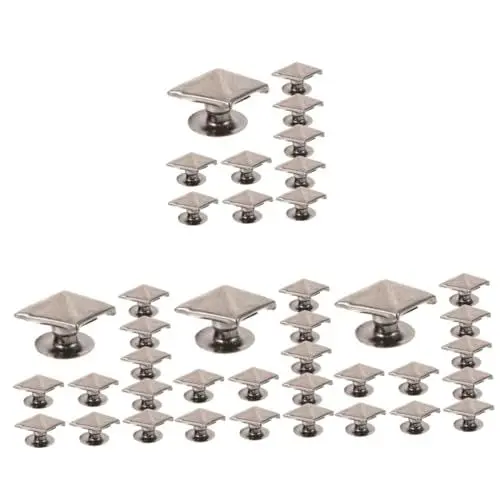Produktbild: Lurrose 100stücke Messing Kleidungsspikes Kegelförmige Punk Spikes Für Kleidung Handwerk Bastelnieten Spitzen Für Lederhandwerk Und Kleidungsspikes