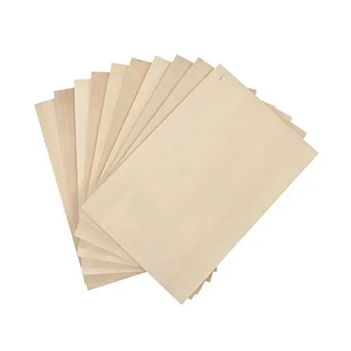 Produktbild: Lurrose 10St Planke holzpaneele holzbrett Holzplatte für Kunstliebhaber Holzplatte für Anfänger sperrholzplatte Die Marine-Sperrholz Birkensperrholz Sandmalbrett Holz bemalen hölzern